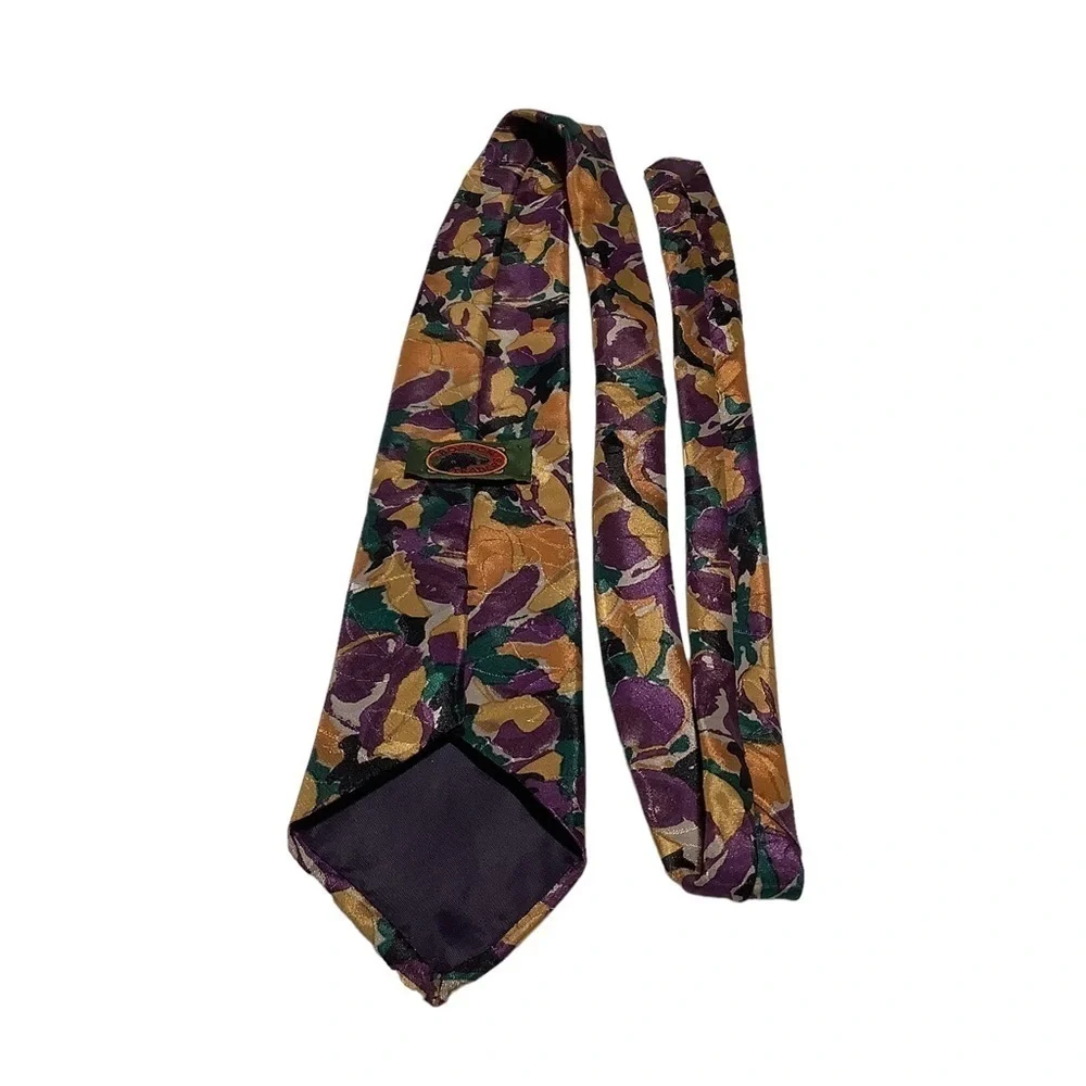 BOSTON TRADERS Abstract Floral Silk‎ Blend Neck Tie Lot OS